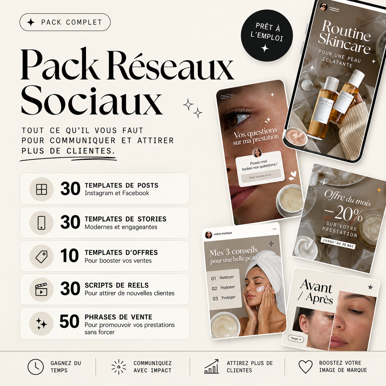 Pack Réseaux Sociaux Beauty Kit By LS